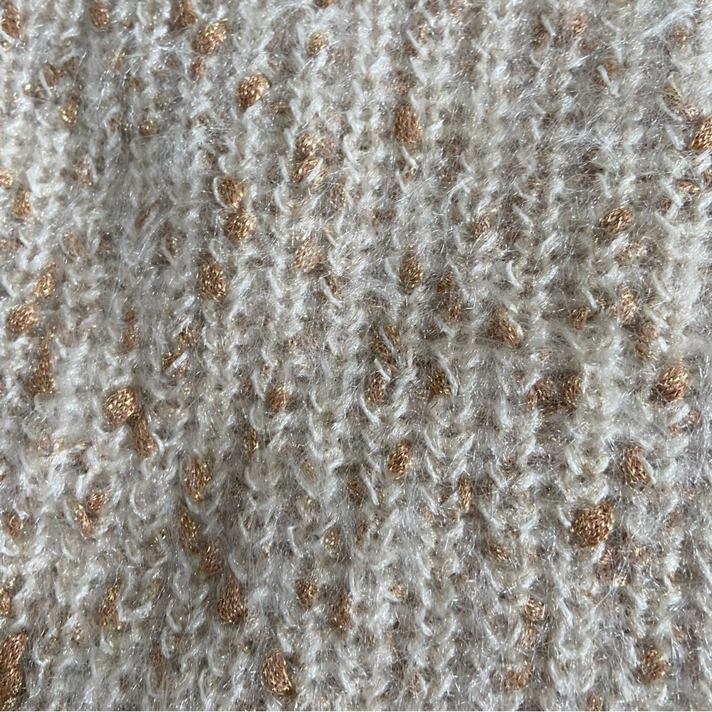 GENTLE FAWN Marie Soft Knit Sweater Large Copper Flecks Cozy EUC - Picture 7 of 7